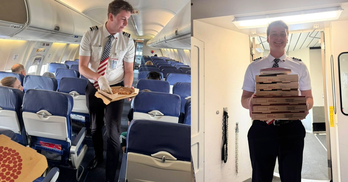 Pilot buys pizza for entire flight during delay at Reagan National