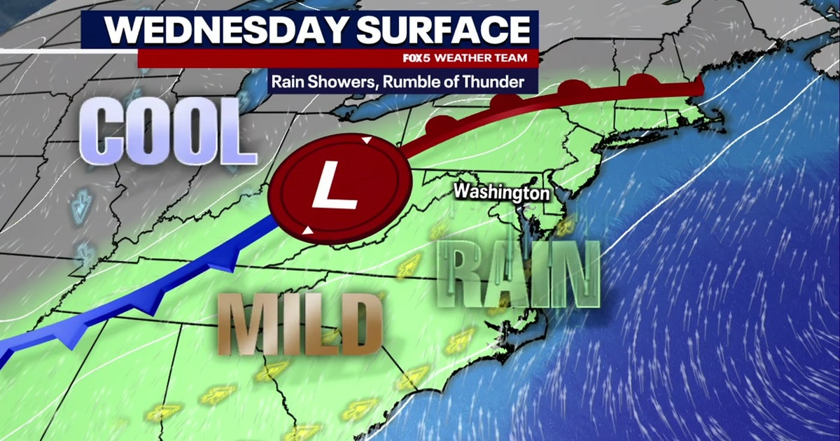 DC weather: Showers, storms expected Wednesday | FOX 5 DC