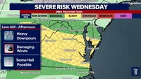 DC weather: Severe thunderstorms threaten DMV Wednesday