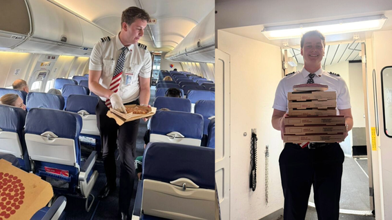 Pilot buys pizza for entire flight during delay at Reagan National
