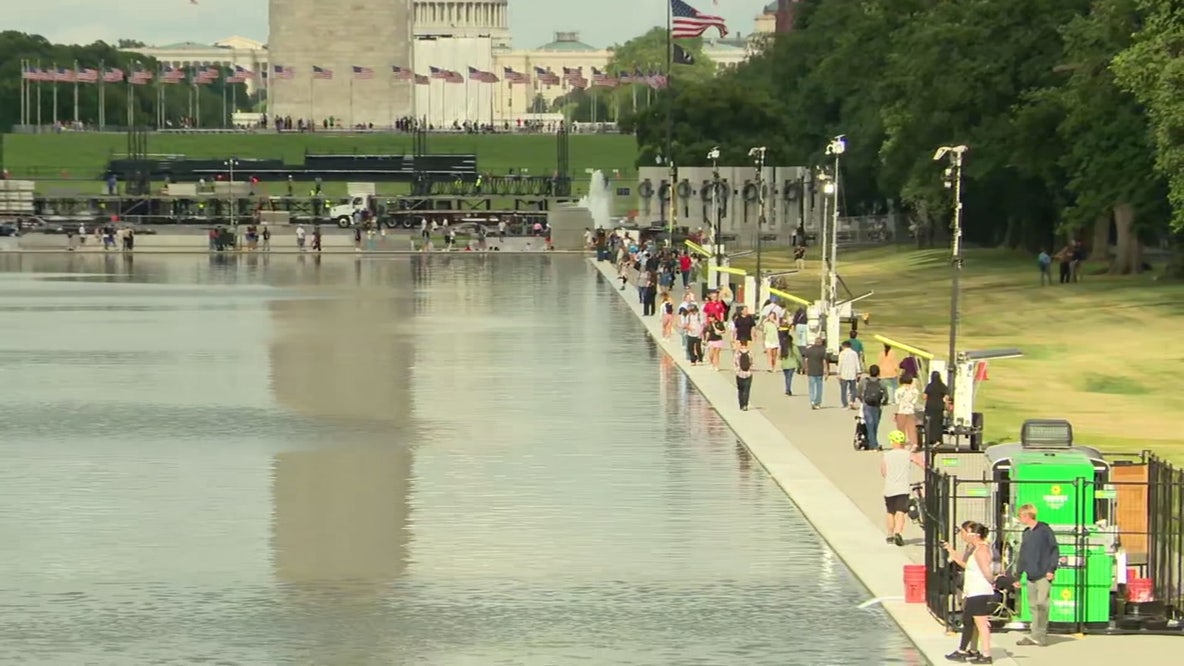 Trump administration adds fencing around Reflecting Pool as water quality appears to improve