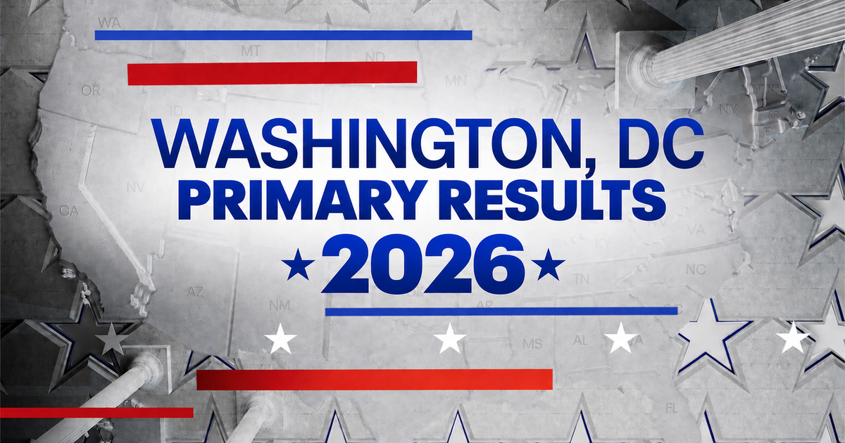DC Primary Election Results 2026: Live Results for Mayor, Delegate and Local Races