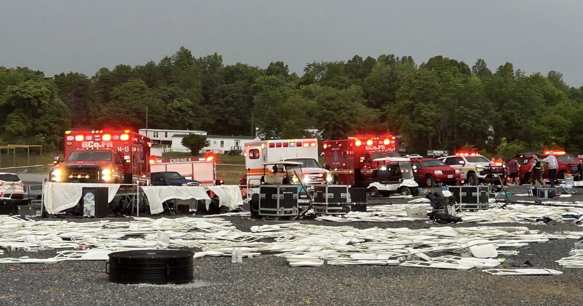 Tent collapses during outdoor church service in SW Virginia; 1 killed