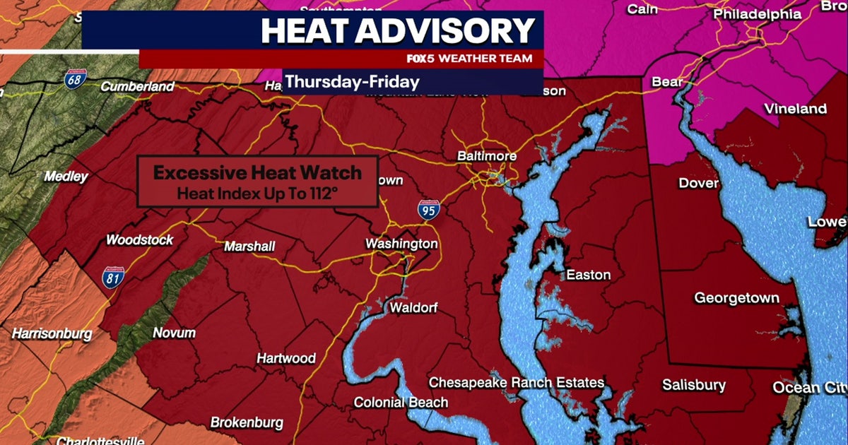 Extreme Heat Watch, Heat Advisory issued as dangerous conditions grip the DMV