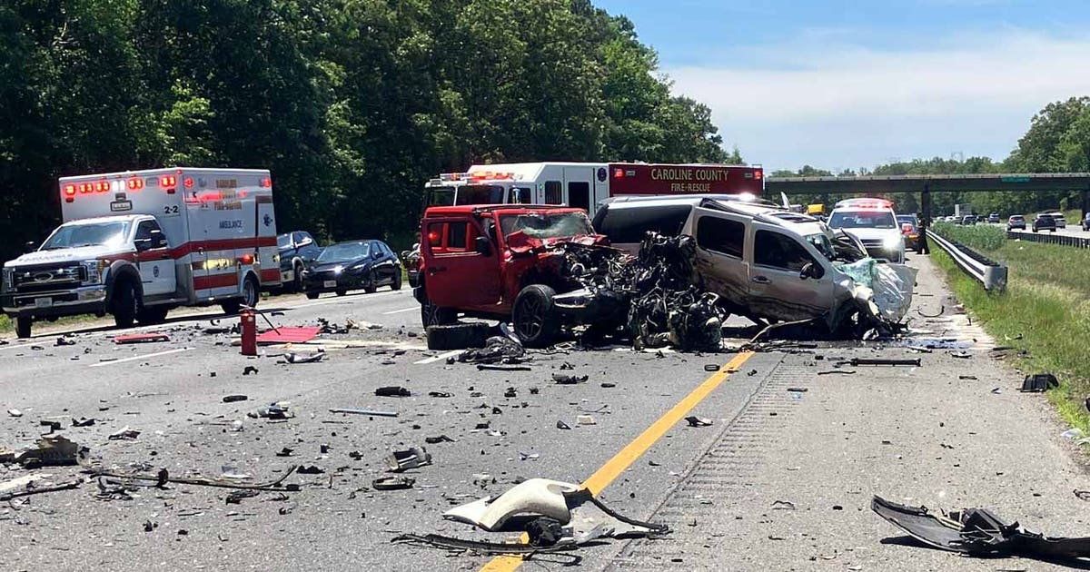 2 killed in wrong-way crash on I-95 in Virginia
