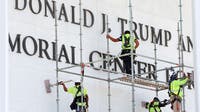 Crews prepare to remove Trump's name from Kennedy Center after judge denies board request