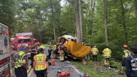 School bus crashes near elementary school in Frederick County