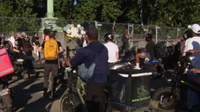 Taft Bridge rally demands justice for moped driver killed in police chase