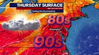 DC weather: Mostly sunny Thursday with highs in the upper 80s; showers and storms possible Friday
