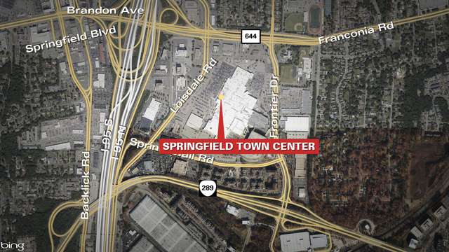 Bomb threat forces evacuation of Springfield Town Center in Fairfax County