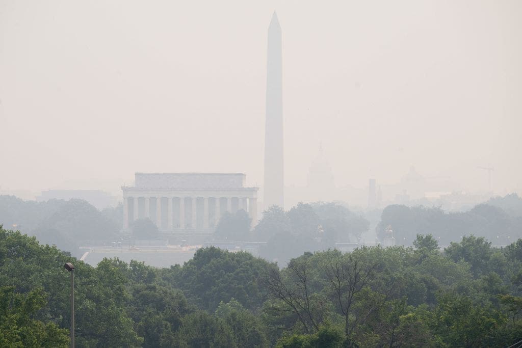 LIVE: Canadian wildfire smoke triggers DMV Air Quality Alerts and health warnings