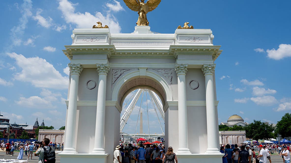Protesters bash proposed Trump arch near Arlington cemetery after early approval