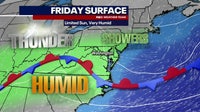 DC weather: Humid Friday with afternoon and evening storm chances