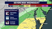DC weather: Isolated thunderstorms possible Wednesday