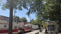 DC firefighter flown to trauma center after being struck by ladder truck