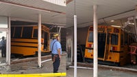 4 injured after school bus crashes into Baltimore County building