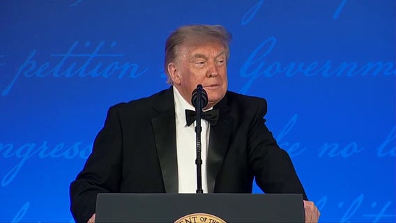 WATCH: President Trump speaks at rescheduled White House Correspondents' Dinner