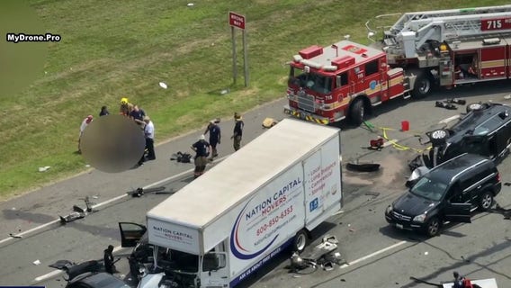 Ten injured, including 3 children, in Montgomery County crash