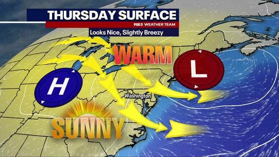 DC weather: Sun and clouds Thursday, highs in the mid-80s