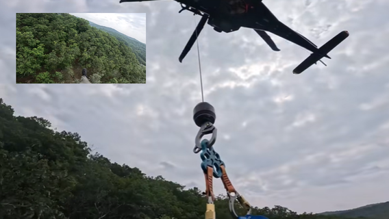 Mountain biker rescued by aerial hoist after suffering seizure in Rocky Gap State Park