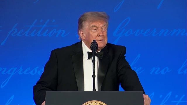 WATCH: President Trump speaks at rescheduled White House Correspondents' Dinner