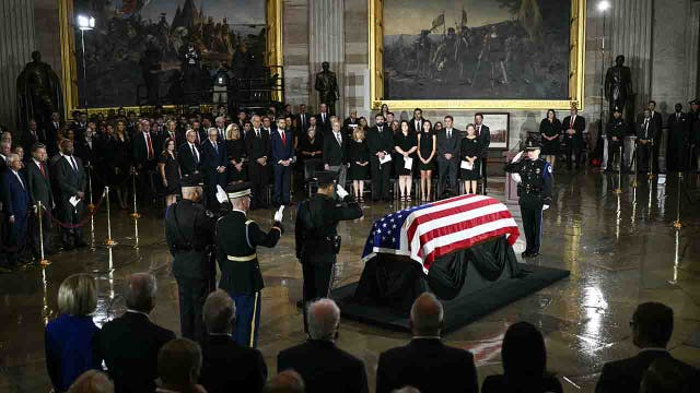 Lindsey Graham’s funeral brings Trump’s remarks and world leaders to DC