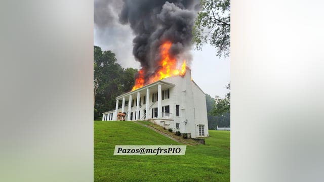 Lightning strike sets Gaithersburg home ablaze leaving 5 without home, 1 firefighter hurt