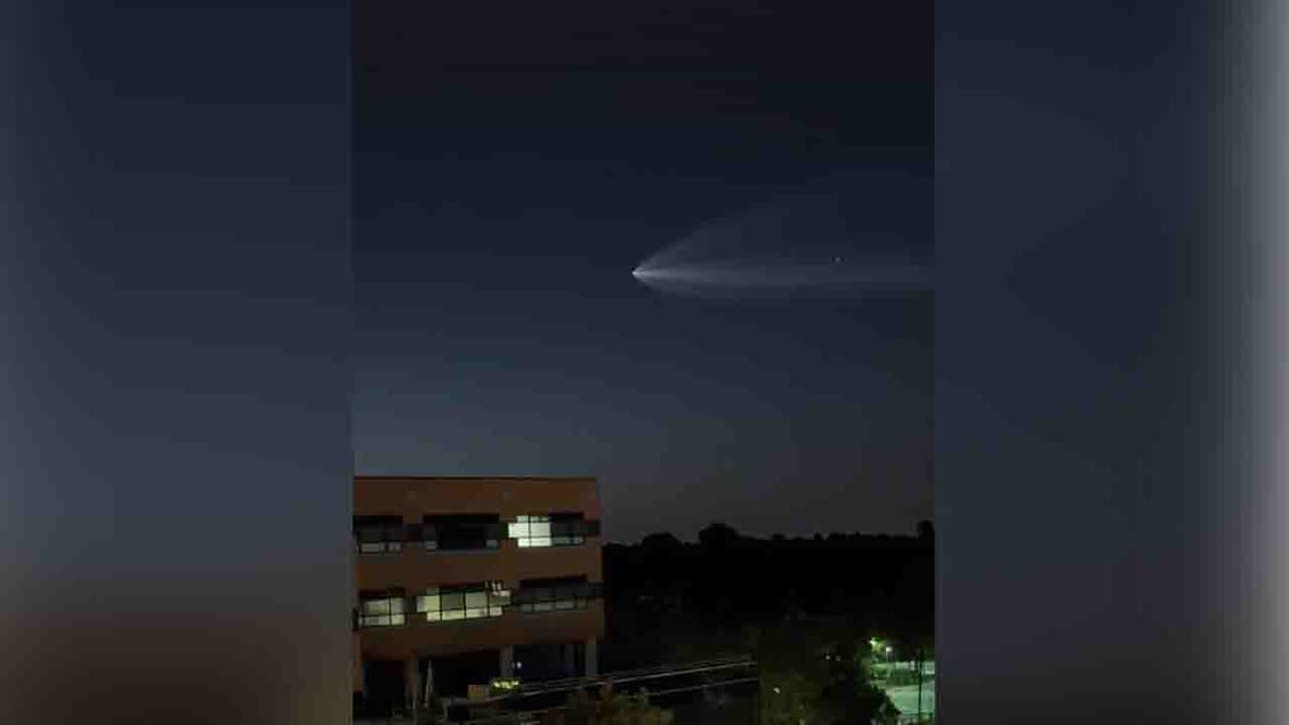 SpaceX launch visible over DC region Tuesday