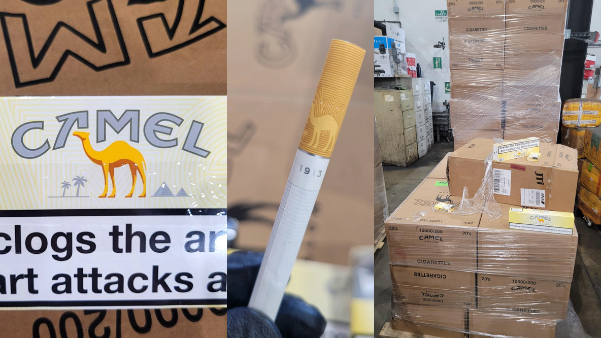 Dulles officers seize 2,250 cartons of counterfeit Camel cigarettes worth more than $400K