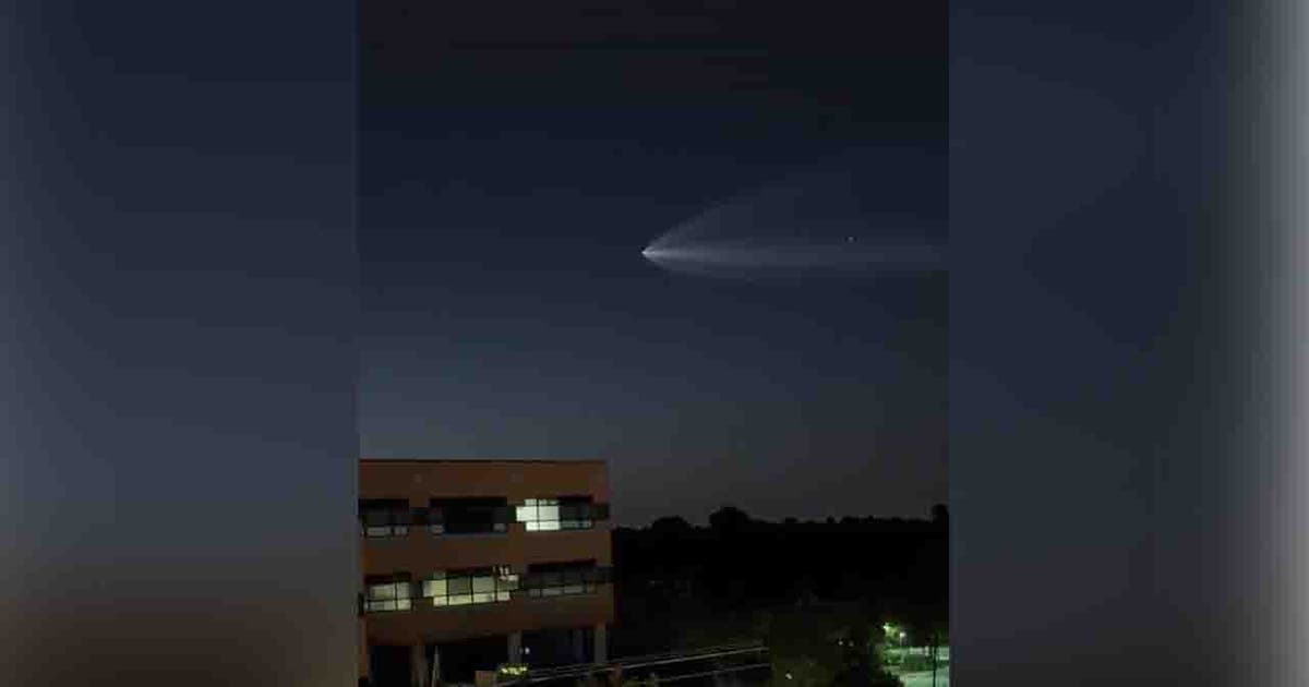 SpaceX launch visible over DC region Tuesday