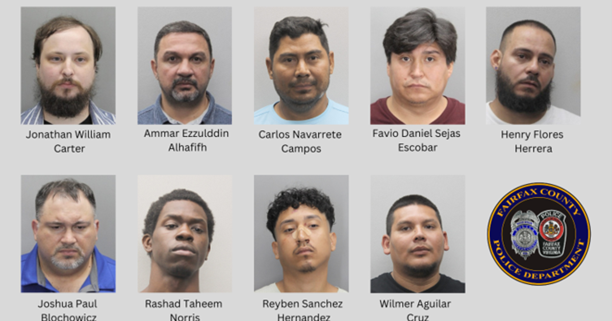 9 men arrested in undercover Fairfax County child exploitation operation
