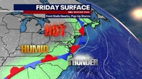 DC weather: Hot, humid with scattered thunderstorms Friday