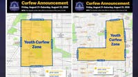 2 DC juvenile curfew zones in effect through Saturday