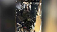 Cluttered conditions discovered while battling DC house fire