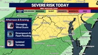 DC weather: Severe Thunderstorm Watch issued for parts of DMV Thursday evening