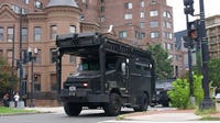 Pennsylvania Avenue NW closed as wanted suspect barricades inside unit