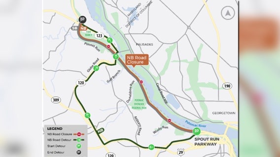 George Washington Memorial Parkway closures begin Monday