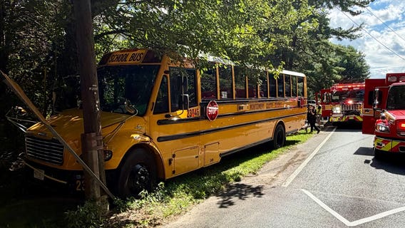 Maryland school bus driver dies after crash during medical emergency; no students on board