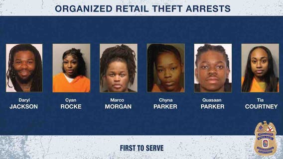 6 arrested in alleged $500K retail theft ring that targeted more than 100 stores