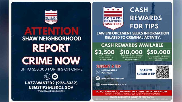 DOJ seeks community help after violent crime reports in DC’s Shaw neighborhood