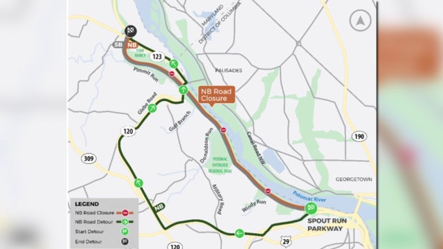 George Washington Memorial Parkway closures begin Monday