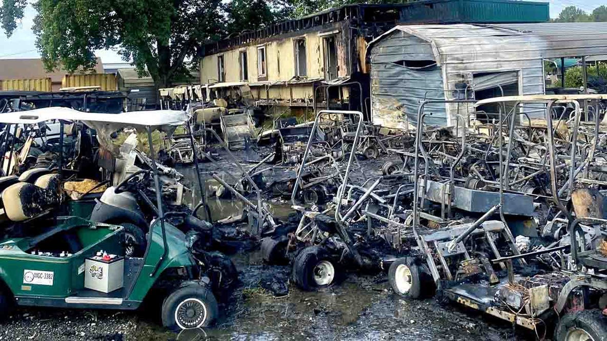 Fire damages more than 160 golf carts at Brandywine repair shop