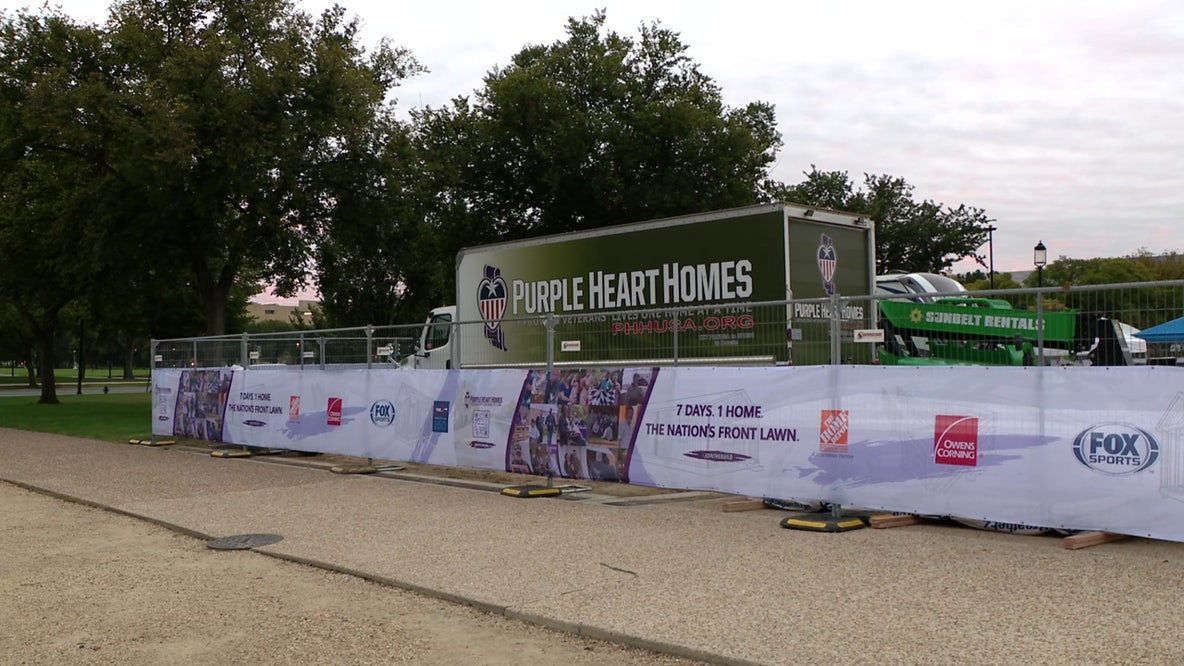 Purple Heart Homes builds accessible home for veteran on National Mall