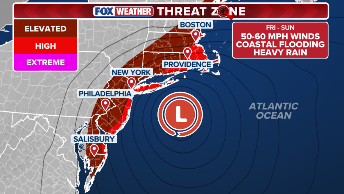 Nor'easter batters East Coast as millions brace for dangerous coastal flooding, strong winds
