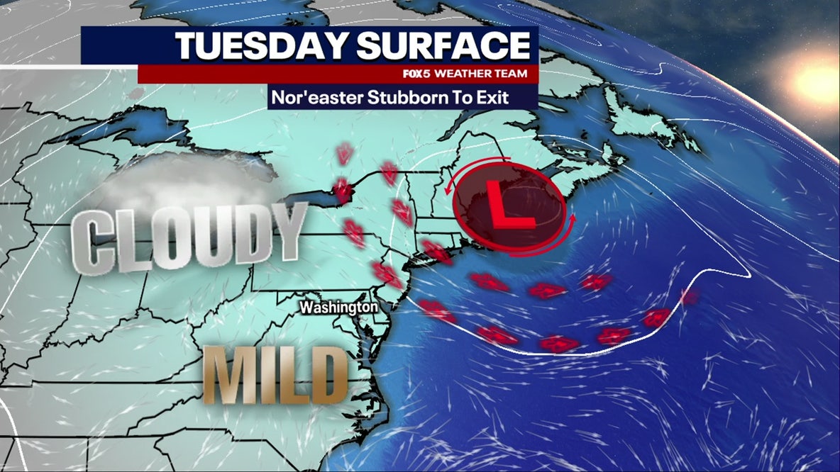 DC weather: Mostly cloudy Tuesday before late-week warm-up