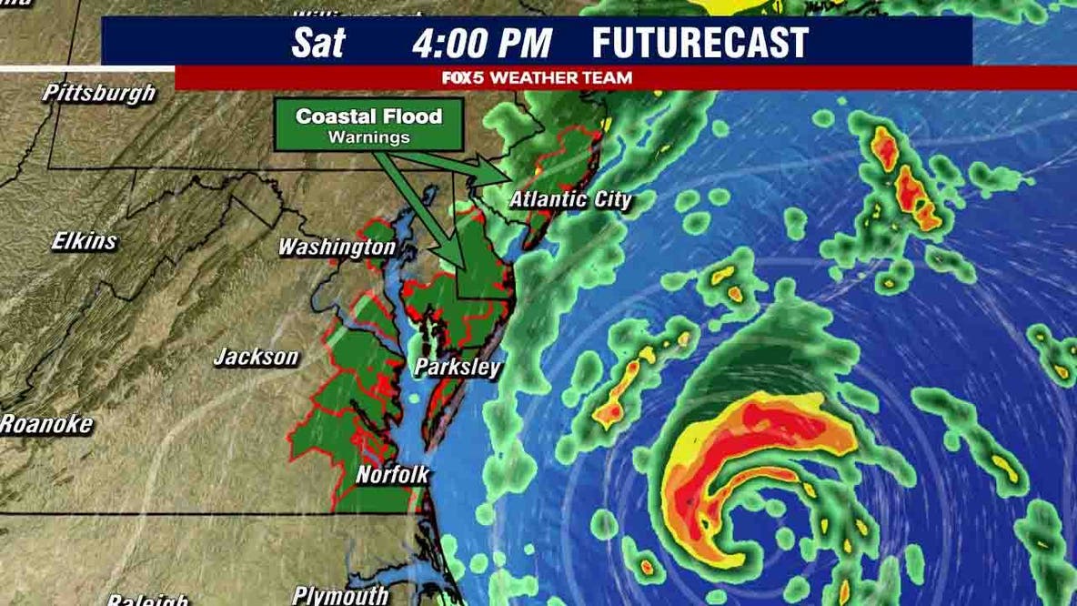 DC weather: Coastal Flood Warnings and Advisories in effect ahead of developing nor'easter