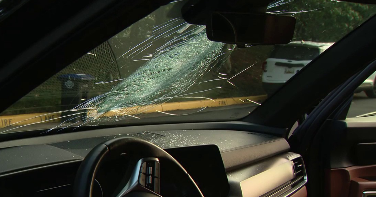 Rock thrown from overpass smashes through windshield of Northern Virginia couple