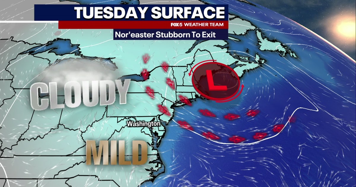 DC weather: Mostly cloudy Tuesday before late-week warm-up