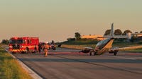 Twin-engine plane lands safely at Montgomery County Airpark after gear trouble