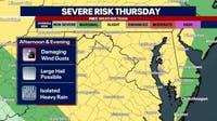 DC Weather: Severe Thunderstorm Watch for DMV through Friday morning